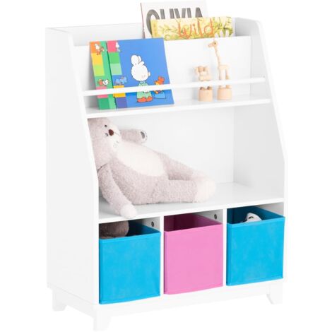 SoBuy Children Kids Bookcase Bookshelf Toy Shelf Storage Display Shelf,KMB34-F
