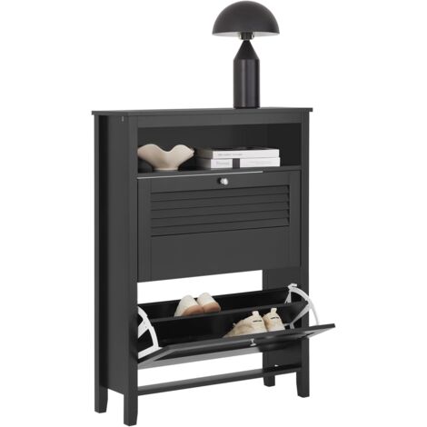SoBuy Hallway Shoe Cabinet Shoe Rack Shoe Storage Cupboard Organizer,FSR152-SCH