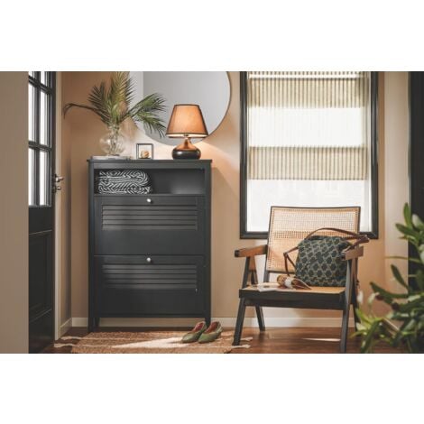 SoBuy Hallway Shoe Cabinet Shoe Rack Shoe Storage Cupboard Organizer,FSR152-SCH