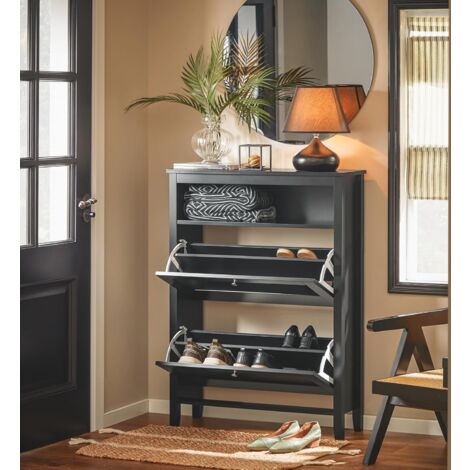 SoBuy Hallway Shoe Cabinet Shoe Rack Shoe Storage Cupboard Organizer,FSR152-SCH
