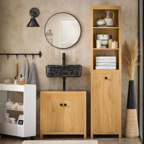 SoBuy Bathroom Tall Cabinet Cupboard Bathroom Storage Cabinet,BZR95-SN
