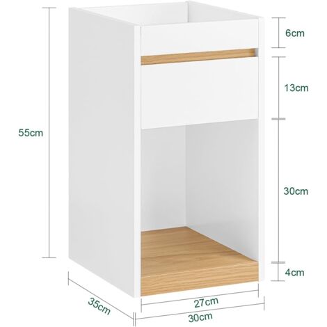 SoBuy Bedside Table Nightstand Sofa Side Table End Table,FBT137-W