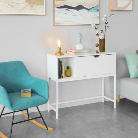 SoBuy Console Table Hall Table Side Table End Table Living Room Table,FSB21-W
