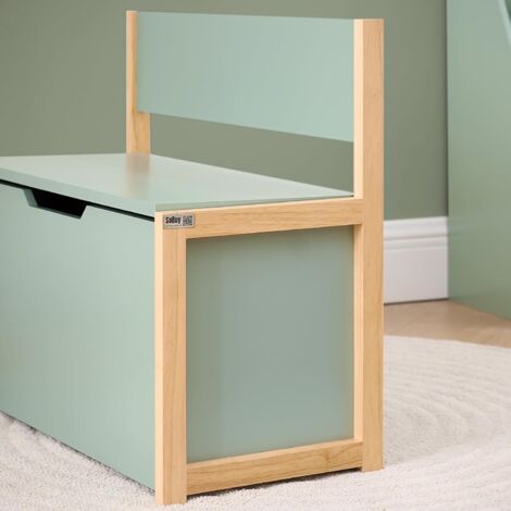SoBuy Children Storage Bench Toy Chest Storage Box,KMB94-GR