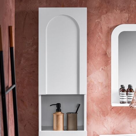 SoBuy Bathroom Tall Cupboard Bathroom Storage Cabinet,BZR163-W