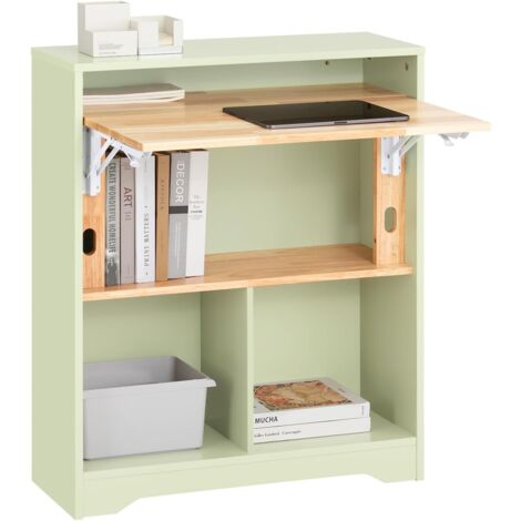 68 Inch Office Table Computer Desk Workstation Bookshelf With CPU Stand - View #2