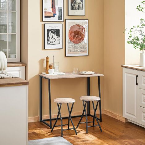 SoBuy OGT18-N,Bar Set-1 Folding Bar Table and 2 Folding Stools