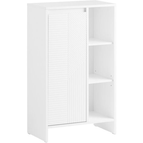 SoBuy Laundry Cabinet Laundry Chest Bathroom Storage Cabinet,BZR156-W