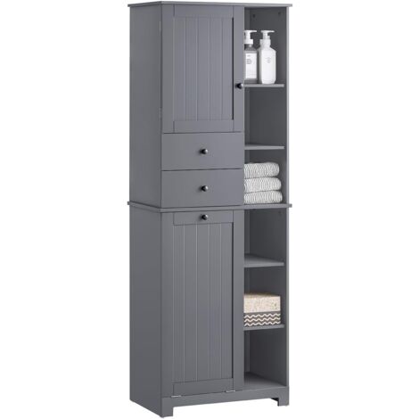 SoBuy Bathroom Tall Cabinet Cupboard Bathroom Storage Cabinet,BZR104-DG