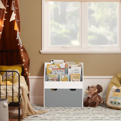 SoBuy Children Kids Bookcase Book Shelf Storage Display Rack Organizer Holder,KMB17-HG