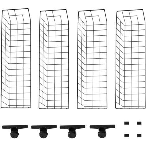 SoBuy Two Storage Baskets for Adjustable Wardrobe Organizer FRG34-P02