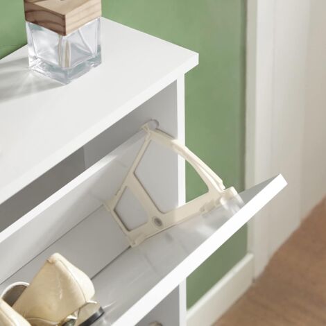SoBuy 2 Drawers Shoe Cabinet Storage Cupboard,FSR99-W