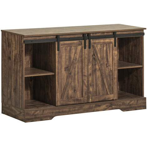 SoBuy Storage Cabinet Sideboard with 2 Sliding Doors,FSB60-N