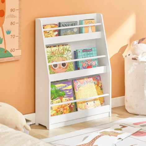 SoBuy Children Kids Bookcase Book Shelf Toy Shelf Storage Display Shelf Rack Organizer,KMB45-W