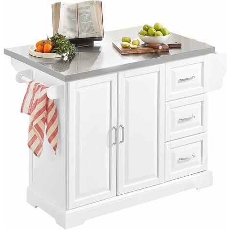 SoBuy Kitchen Extendable Island Kitchen Cabinet,FKW41-ST