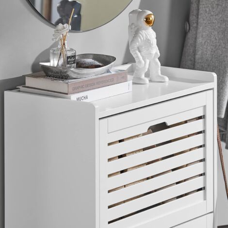 SoBuy 3 Drawers Shoe Cabinet Shoe Rack Shoe Storage Cupboard Organizer Unit,FSR108-W