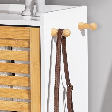 SoBuy 3 Drawers Shoe Cabinet Shoe Rack Shoe Storage Cupboard Organizer Unit,FSR108-WN