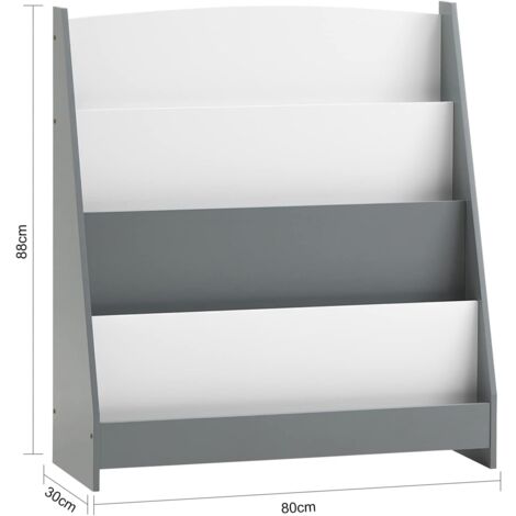 SoBuy Children Kids Bookcase Book Shelf Storage Shelf Rack Organizer Holder,KMB32-HG