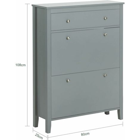 SoBuy Shoe Cabinet Shoe Rack Shoe Storage Cupboard Organizer Unit,FSR89-HG