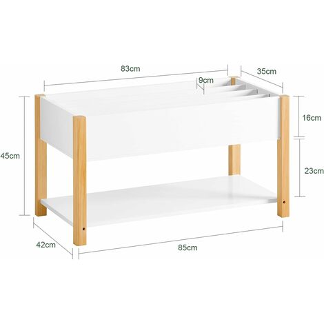 SoBuy Children Kids Bookcase Book Shelf Toy Shelf Storage Display Shelf Rack Organizer,KMB35-W