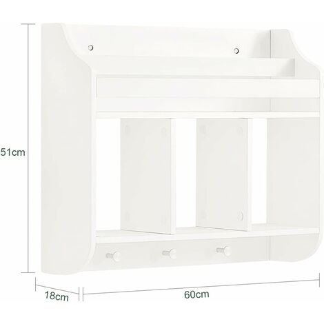 SoBuy Children Kids Wall Shelf Book Shelf Toy Shelf Storage Display Shelf Rack,KMB46-W