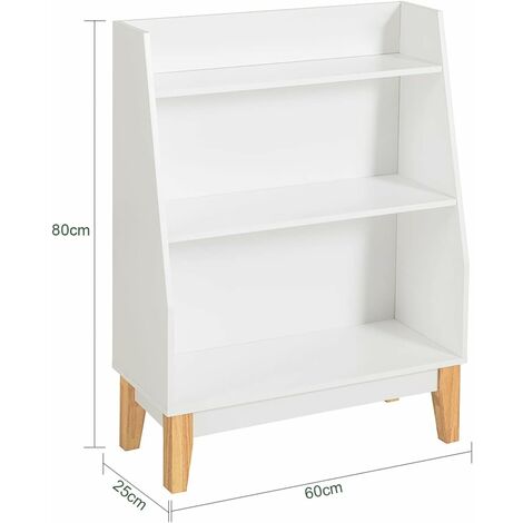 SoBuy 3 Tiers Children Kids Bookcase Book Shelf Toy Shelf,KMB47-W