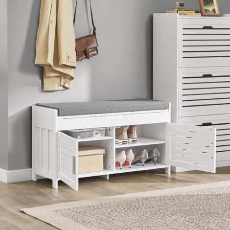 SoBuy Shoe Rack Shoe Bench Shoe Cabinet,FSR102-W