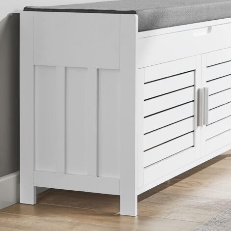 SoBuy Shoe Rack Shoe Bench Shoe Cabinet,FSR102-W