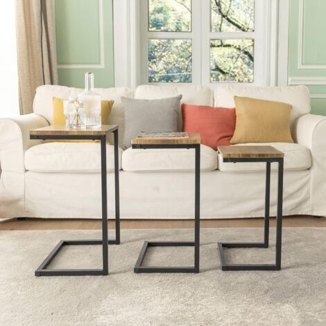 SoBuy Nesting Tables Set of 3 Coffee Tables Side Tables End Tables,FBT102-F