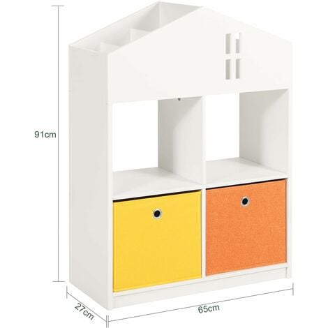 SoBuy House Shape Design Children Kids Bookcase Book Shelf,KMB49-W