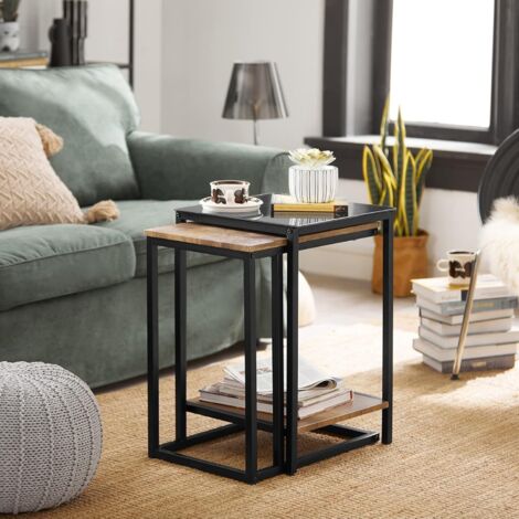 SoBuy Nesting Tables Set of 2 Coffee Tables,FBT99-F