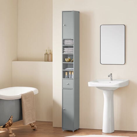 SoBuy Bathroom Tall Cabinet Cupboard Bathroom Cabinet Storage Cabinet,BZR34-HG