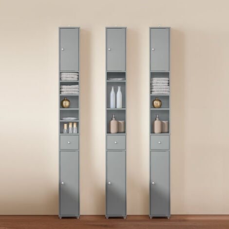 SoBuy Bathroom Tall Cabinet Cupboard Bathroom Cabinet Storage Cabinet,BZR34-HG