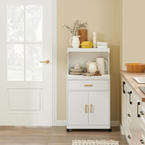SoBuy Wheeled Kitchen Storage Cupboard Sideboard,FSB12-W