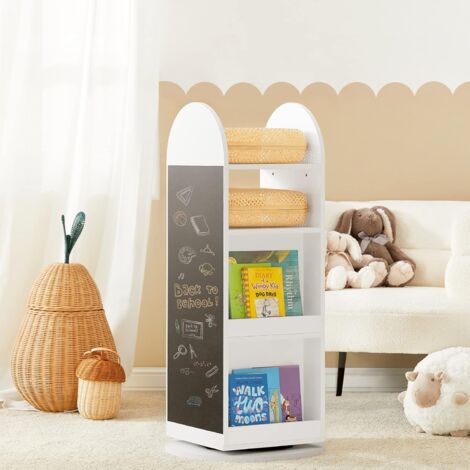 SoBuy 360-degree Rotating Children Kids Bookshelf Bookcase,KMB64-W