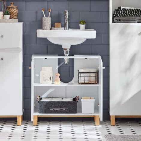 SoBuy Bathroom Under Sink Storage Cabinet,BZR92-W