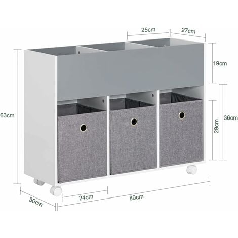 SoBuy Children Toy Storage Bookcase Book Shelf,KMB61-HG