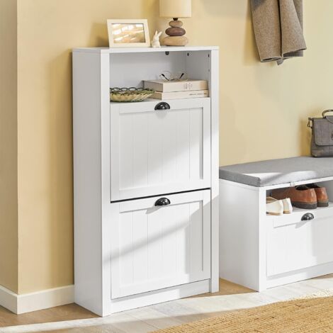 SoBuy Shoe Cabinet Shoe Rack Shoe Storage Cupboard Organizer Unit,FSR87-SCH