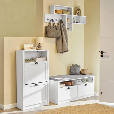 SoBuy Shoe Cabinet Shoe Rack Shoe Storage Cupboard Organizer Unit,FSR87-SCH