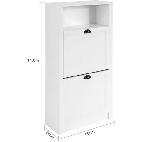 SoBuy Shoe Cabinet Shoe Rack Shoe Storage Cupboard Organizer Unit,FSR87-SCH