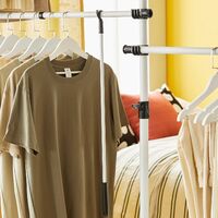 SoBuy Clothes Racks Telescopic Wardrobe Organiser Hanging Rail Clothes Storage Shelf,KLS03