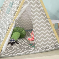 SoBuy Gift Kids Teepee Children Play Tent Playhouse with Floor Mat OSS02-HG