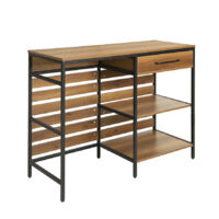 SoBuy Kitchen Island Sideboard Dining Bar Table with 1 Drawer and 2 Open Shelves Kitchen Dining Room Living Room Sideboard,FSB71-PF
