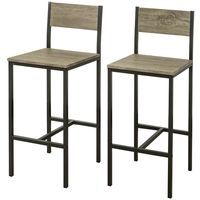 SoBuy Set of 2 High Back Kitchen Restaurant Breakfast Dining Chairs,FST53x2