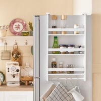 SoBuy Kitchen Spice Holder,Refrigerator Hang Storage Rack,FRG150-W,UK