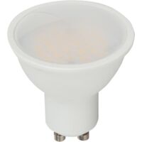Spot LED 5W GU10 220V - Plastique SMD - Blanc chaud