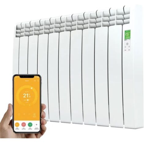Emisor Térmico de Fluido Radiador Eléctrico WiFi ROINTE Serie D 990W Blanco