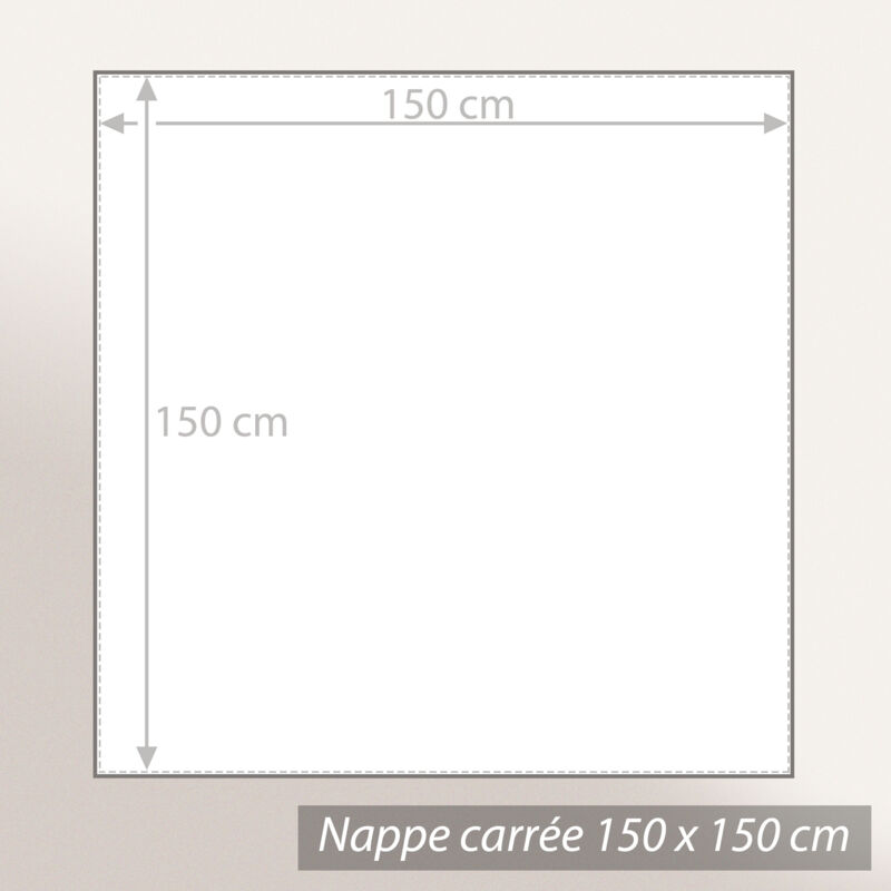 Nappe carré 150 x 150 cm Amadeus - Coeur de Déco