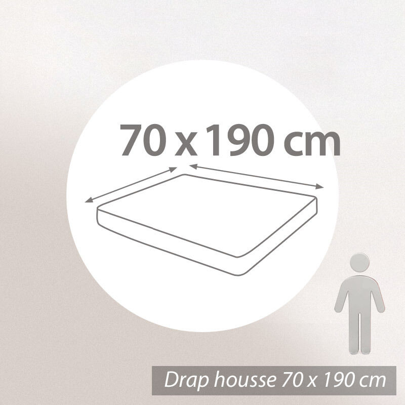 Protège Matelas- Alese 140x190 cm Bonnets de 40 cm Enduit 280 gr-m2 lavable  95° NUIT des VOSGES