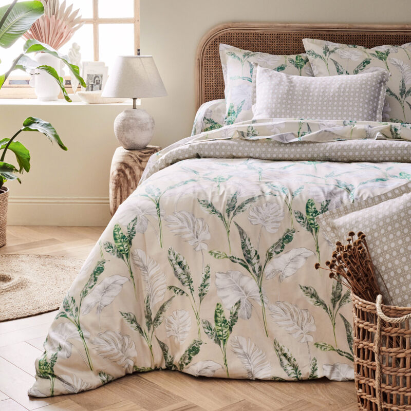 Housse De Couette 260x240cm Uni Pur Coton ALTO Ivoire Crème